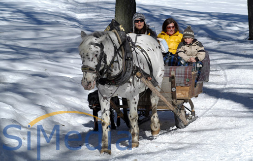 Zima Jižní Tyrolsko Dolomity